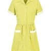 Webshop Striped Dress Belt Red
