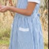 Webshop Striped Dress Belt Red
