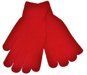 WEBSHOP Gloves Knitted Red