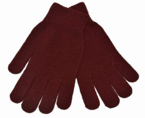 WEBSHOP Gloves Knitted Maroon
