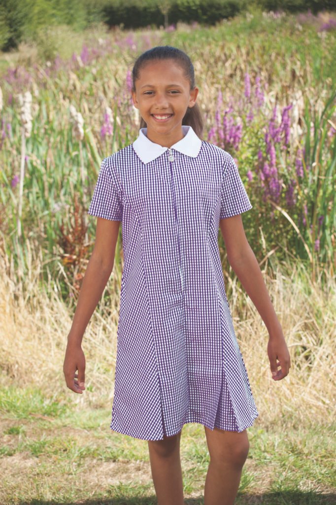 Purple gingham cheap summer dress