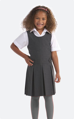 Girls Pinafore Dress with Ruffle flutters and matching Shorts. – Denim and  Ruffles