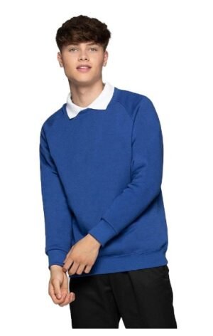 Banner Sweatshirt Raglan Royal Blue