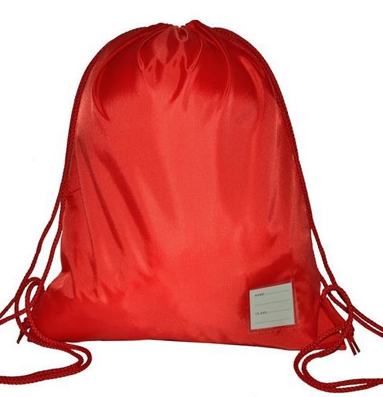 School Gym Bag, Red - Kids-Biz