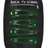 Hair Clips  Pack of 4  Bottle Green