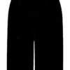 Lined School Shorts, Long Leg, Bermuda style, Black, David Luke brand