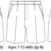 School Shorts, Banner Brand, Navy - Image 2