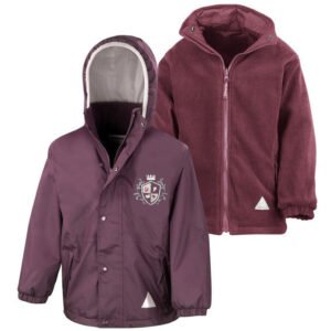 Maroon Heavyweight Jacket with embroidered Imperial Oak logo