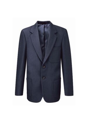 Boys Flannel Wool Blazer Navy Front, Banner