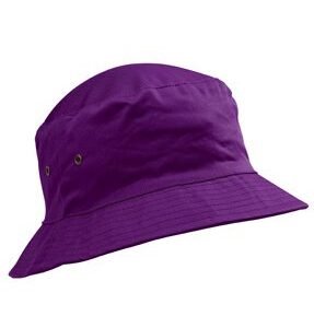 Childs Cotton Bucket-Style Sun Hat, Purple (2 sizes)