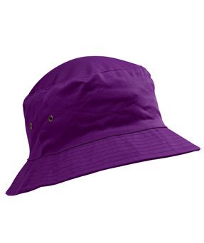 Childs Cotton Bucket-Style Sun Hat, Purple (2 sizes)
