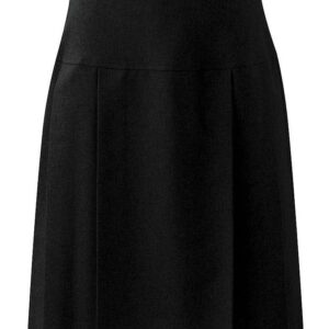 Front Pleated Stylish School Skirt, Range of Skirt Lengths, Banner Brand, Black