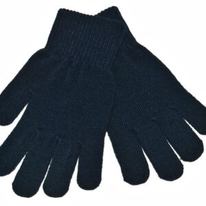 Childs Knitted Gloves, Navy Blue
