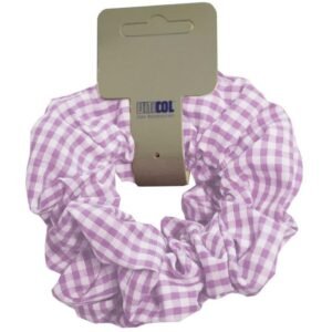 Gingham Hair Scrunchie, Pack of 2, Pink