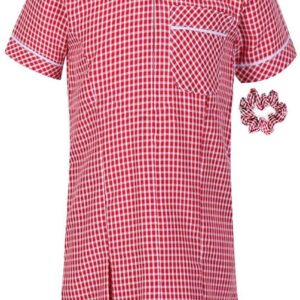 Gingham Dress with Scrunchie, Westwood brand, Pink, Age 6