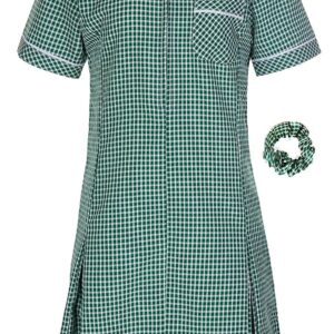 Gingham Dress with Scrunchie, Westwood brand, Green