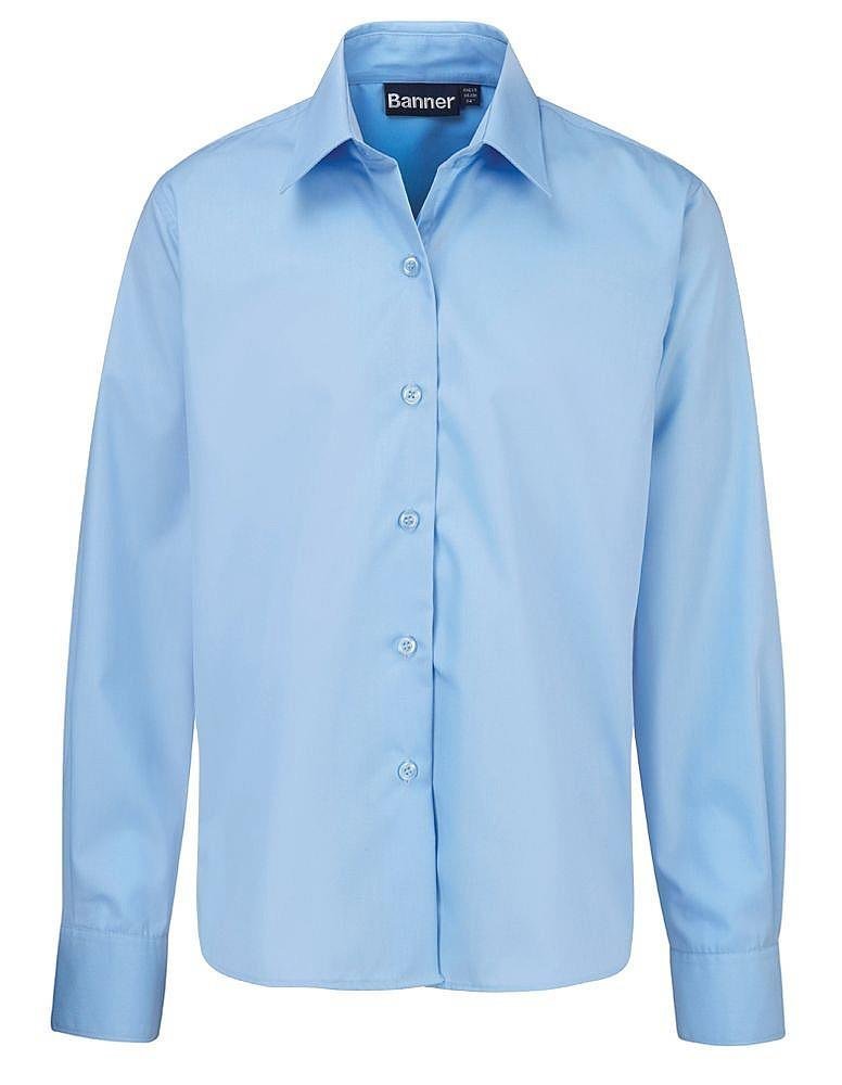 Banner Long Sleeved Blouse, Pack of 2, Blue