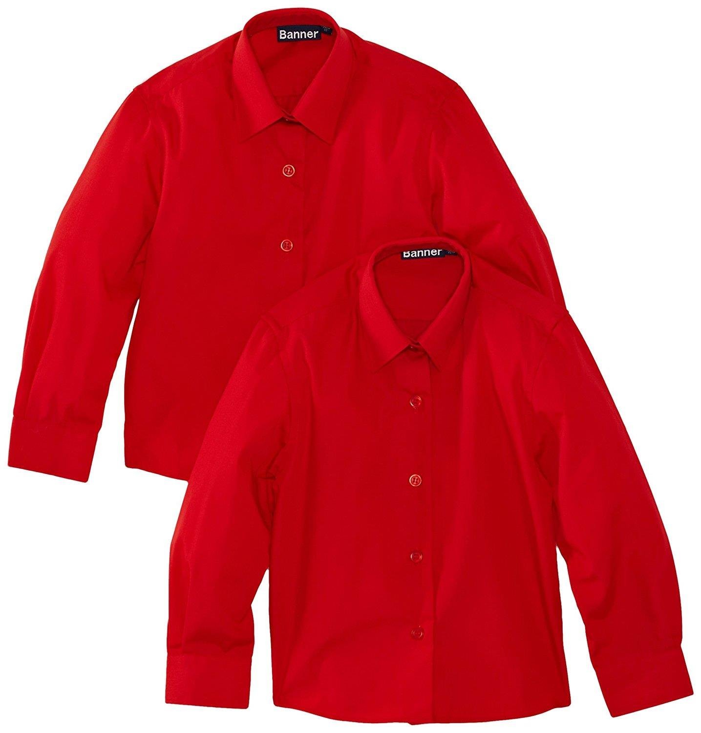 Banner Long Sleeved Blouse, Pack of 2, Blue - Image 2