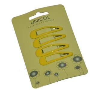 Hair Clips Pack of 4 Yellow