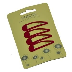 Hair Clips Pack of 4 Maroon