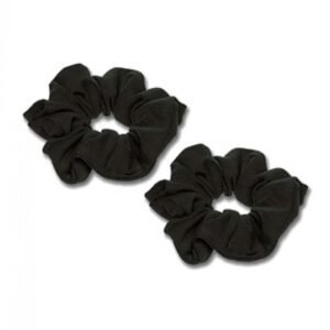 Soft Jersey Scrunchie  Pack of 2  Black