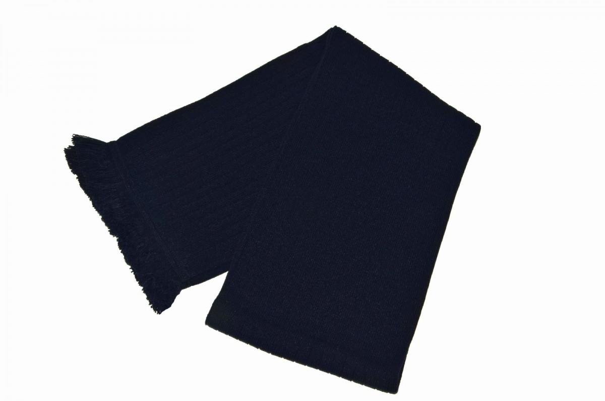 Childs Knitted Ribbed Scarf Grey - Image 3