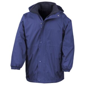 Heavyweight Reversible Fleece Jacket, Result brand, Royal Blue