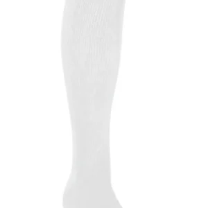 Long Ribbed White Zeco Socks