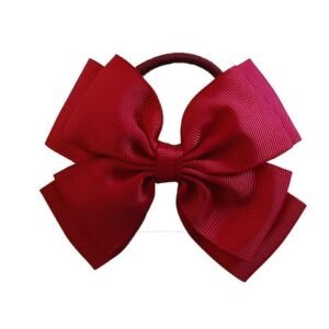 Large Hair Bow in Maroon (Burgundy)