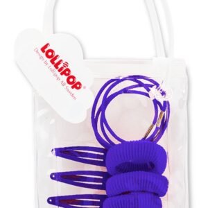 Hair Bobbles & Clips in Gift Bag, Royal Blue
