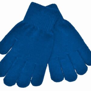 Childs Knitted Gloves, Royal Blue