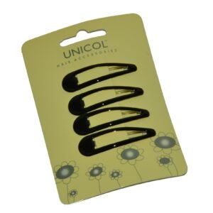 Hair Clips  Pack of 4  Black