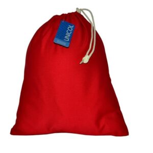 Large Linen Bag, Red