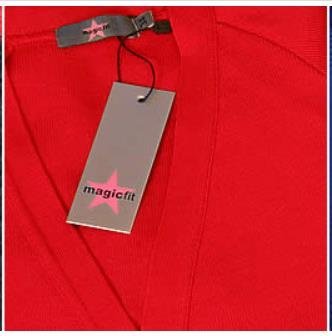 Cotton/Acrylic Cardigan, MagicFit Brand