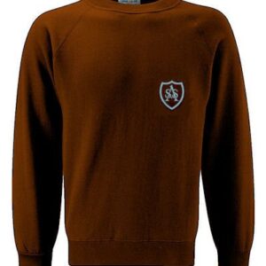 Brown Sweatshirt with embroidered design, David Luke Brand