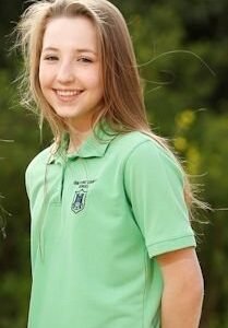 Girls Summer Polo Shirt with GCS School logo