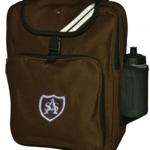 Junior Rucksack  Brown with embroidered design