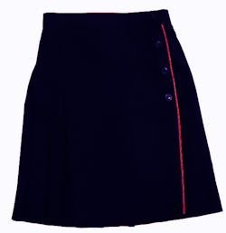 Navy Skirt with red trim