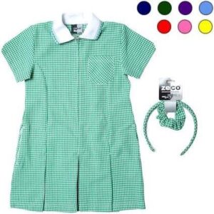 Pleated Summer Dress with Headband and Scrunchie, Zeco brand