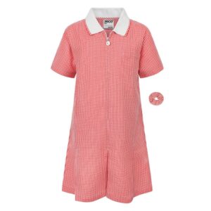 Gingham Dress, Zeco 2023, Red
