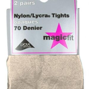 Tights Twinpack - 70 Nylon/Lycra, Cream or Oatmeal