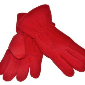 Childs Fleece Gloves, Red