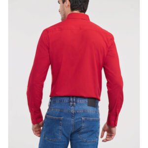 Jerzees Red Poplin Shirt - Back