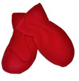 Red Fleece Mittens