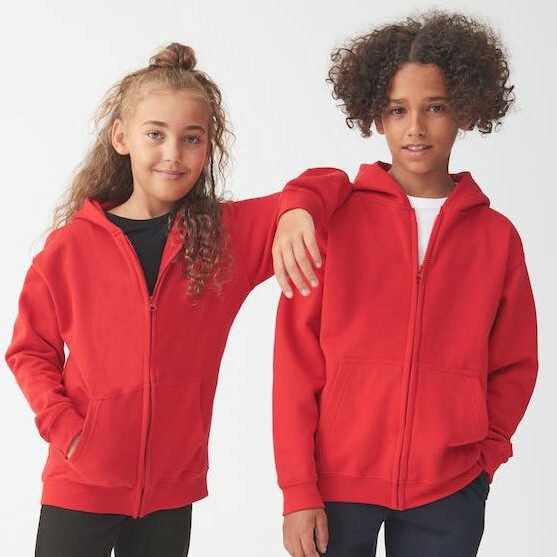 ZippedHoodie Red